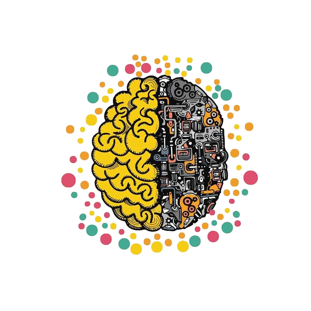 Mechanical Brain Sticker